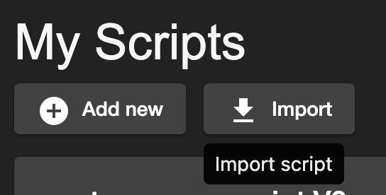 Import script