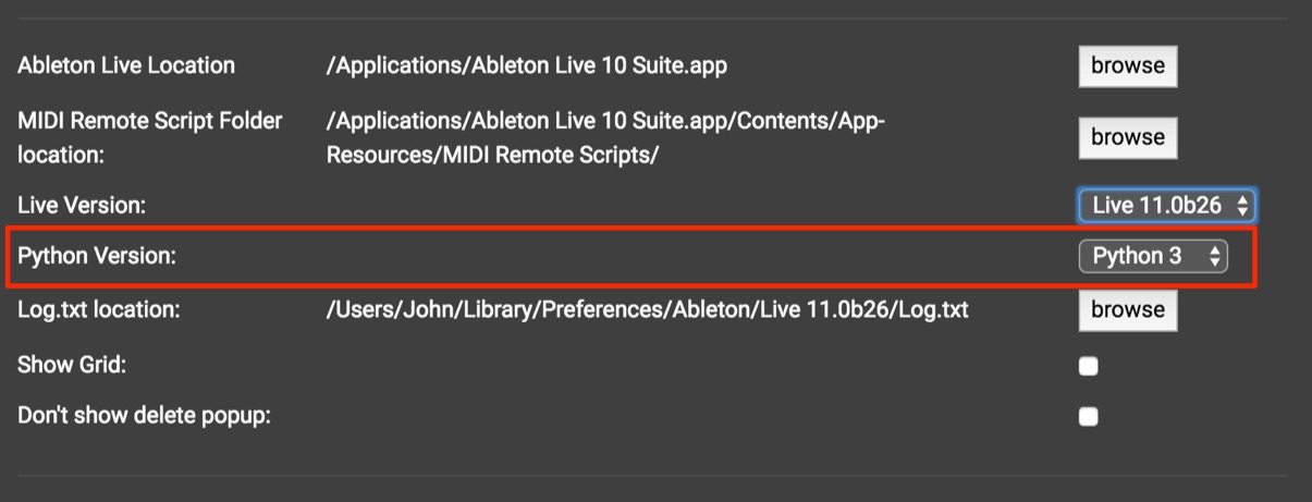 Ableton Live 11 / Python 3 MIDI Remote Script option