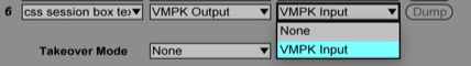 select controller input and output