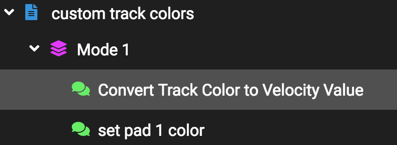 The custom track colors in pads reaction