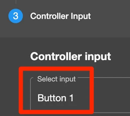 set controller input