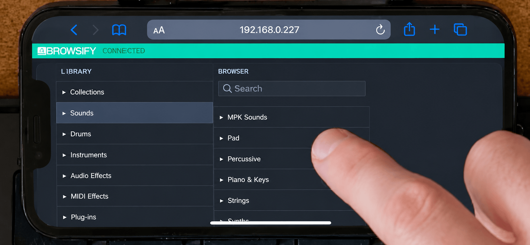 Mobile touch ready browser Mobile touch ready browser