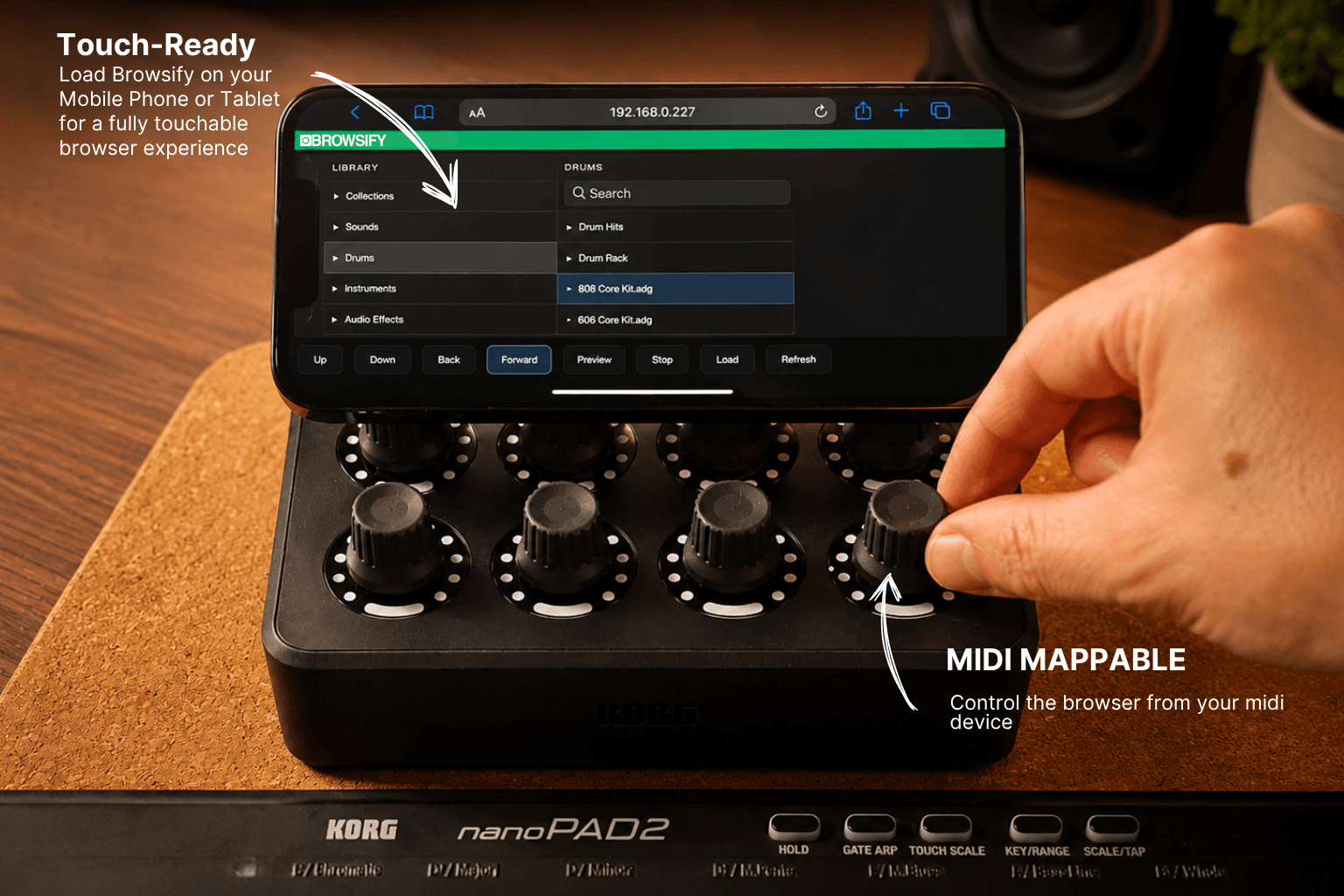 Touch Ready and midi controllable